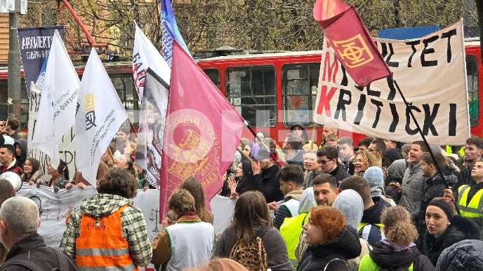 Protest podrške prosvetarima 